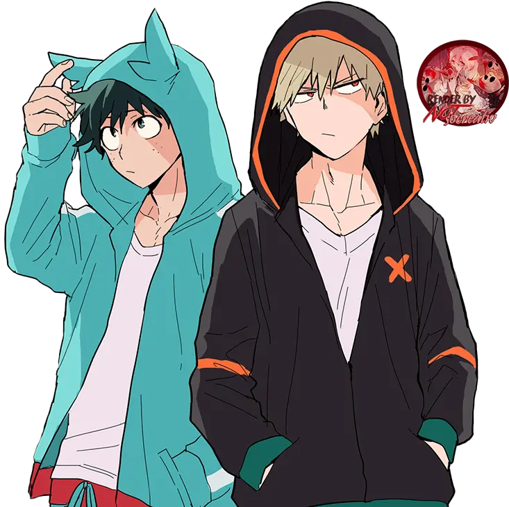 Наклейка Izuku Midoriya X Katsuki Bakugou » Boku No Uraraka My Hero Academia Fanart