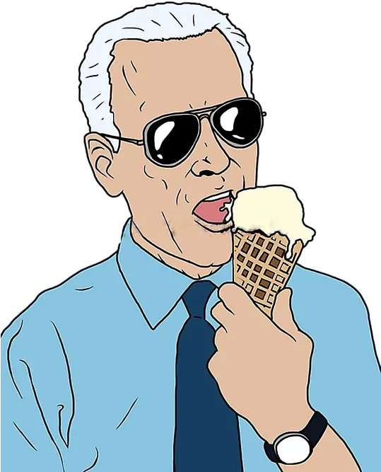 Joe Biden Ice Cream Sticker