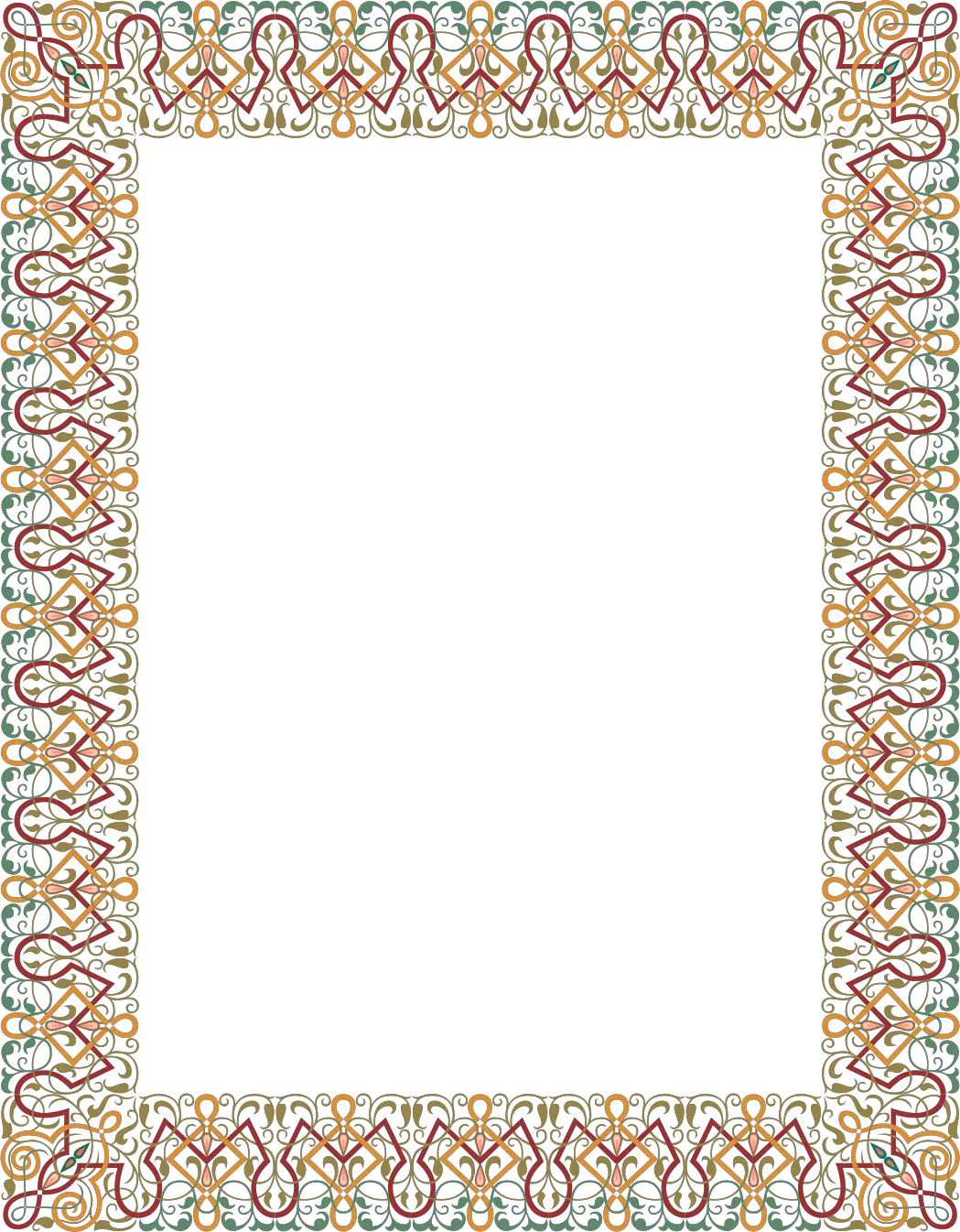 Transparent Islamic Pattern Png Antique Border