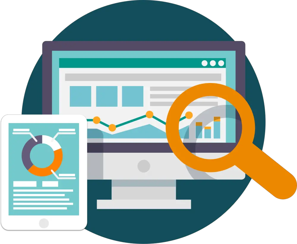 Marketing Research Icon Online Reputation Management Icon