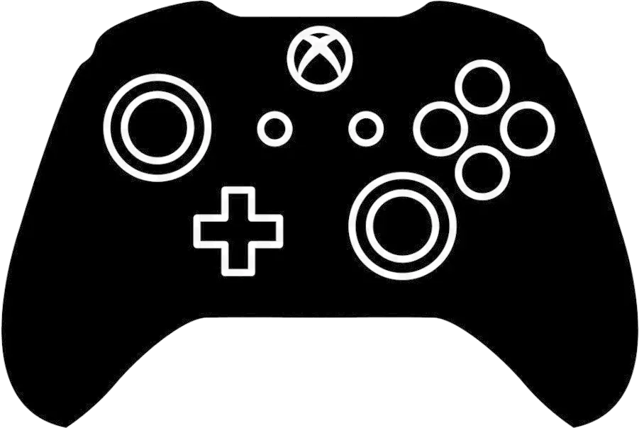 Xbox Controller Free Silhouette Clip Art Transparent Xbox One Controller Svg