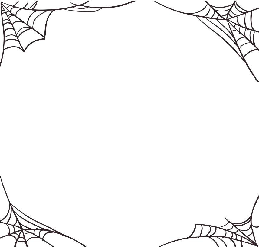 mq spiderweb halloween border borders Spider Web Border Png
