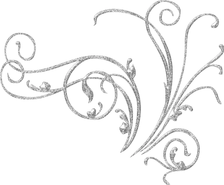 metal decoration border edge frame silver flowers White Background Swirls Transparent