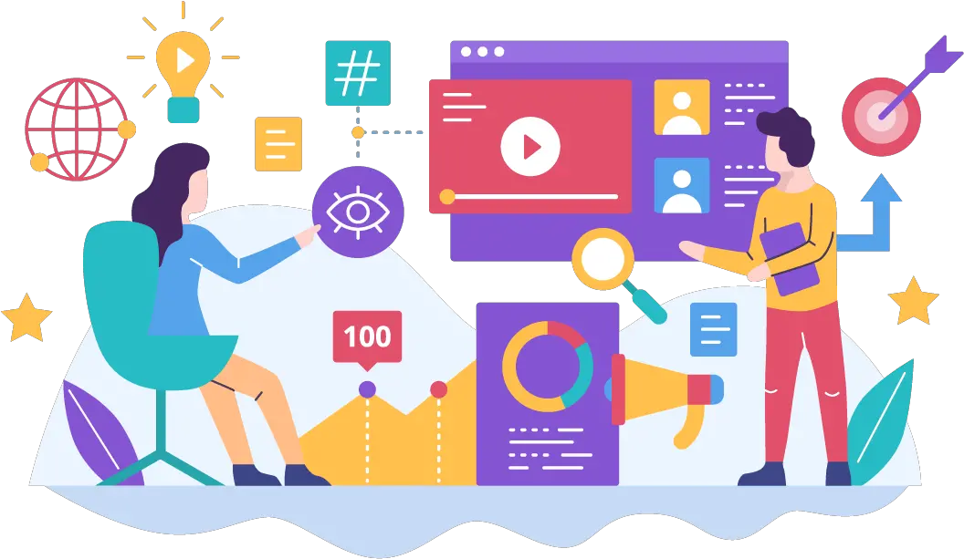 Video Marketing Illustration Marketing Illustration Png