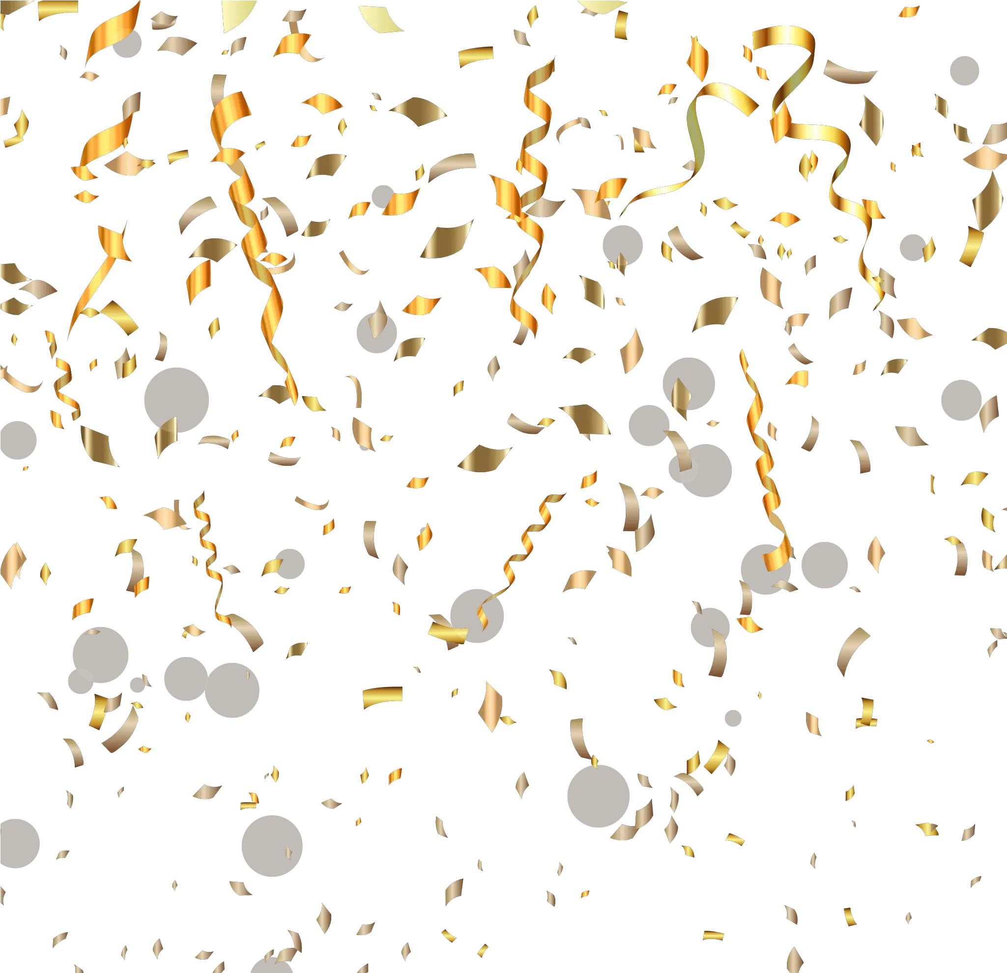 Transparent Confetti Clipart Black And White Gold Transparent Confetti Png