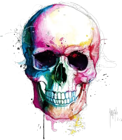 Color Calavera Painting Drawing Skull Free Download Transparent Background Skull Png Hd