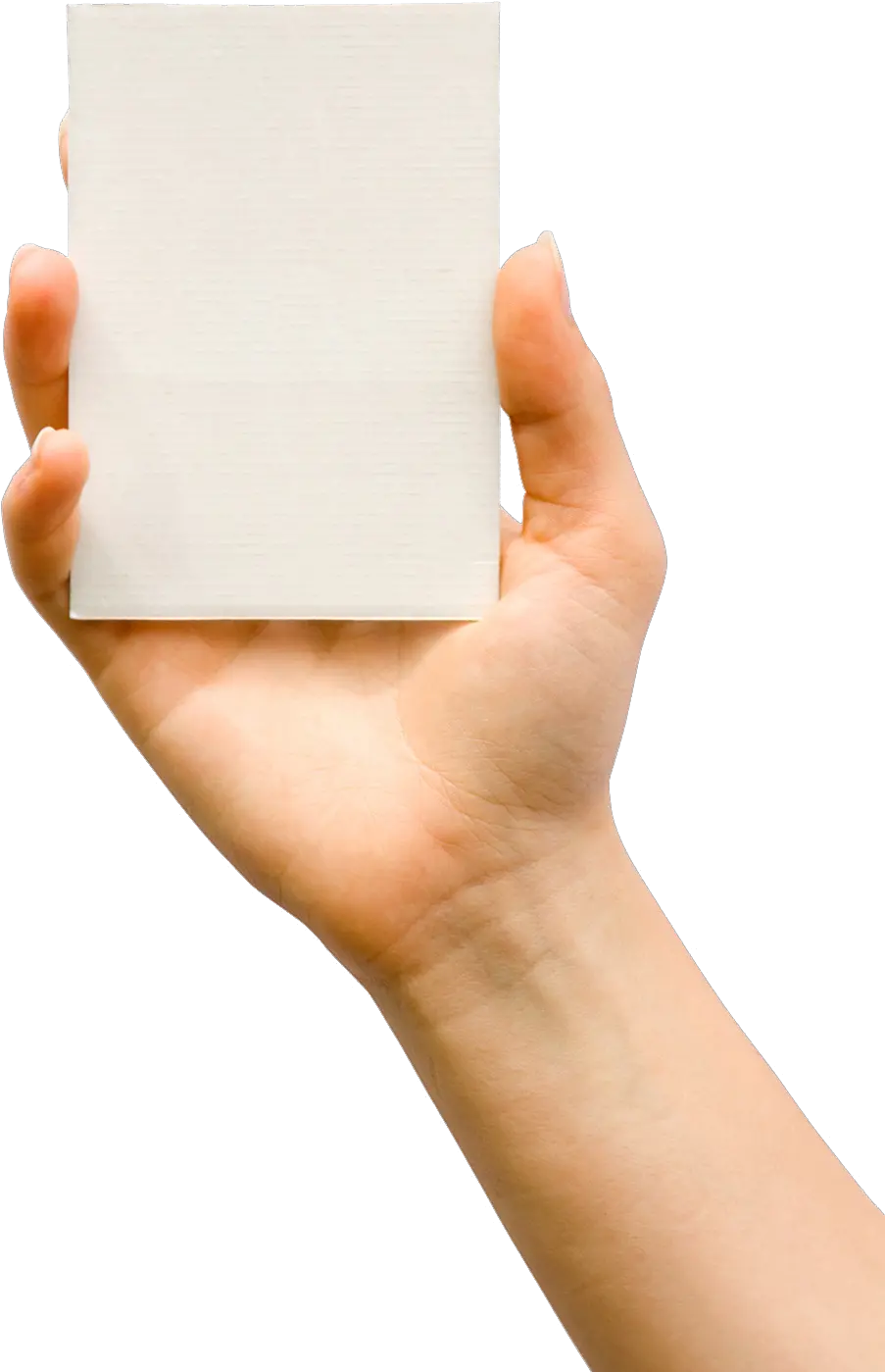 Transparent Hand Of Cards Clipart Hand Holding Note Png