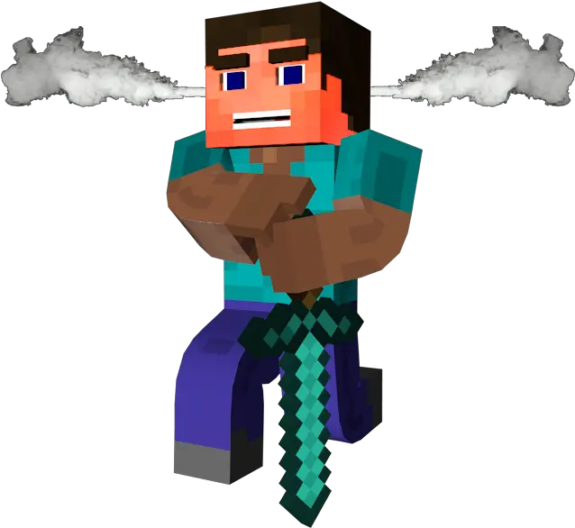 Minecraft Steve Png Minecraft Steve Holding Diamond Sword