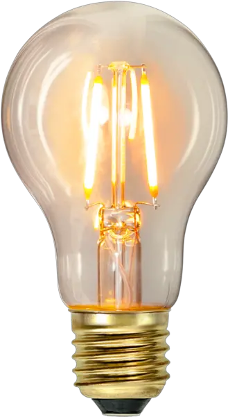 Led Lamp E27 A60 Soft Glow Transparent Background Light Bulb Png
