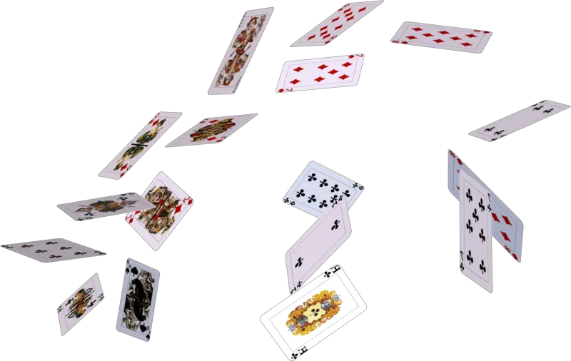 Cartas Barajas Game Ftestickers Stickers Freetoedit Falling Playing Cards Png