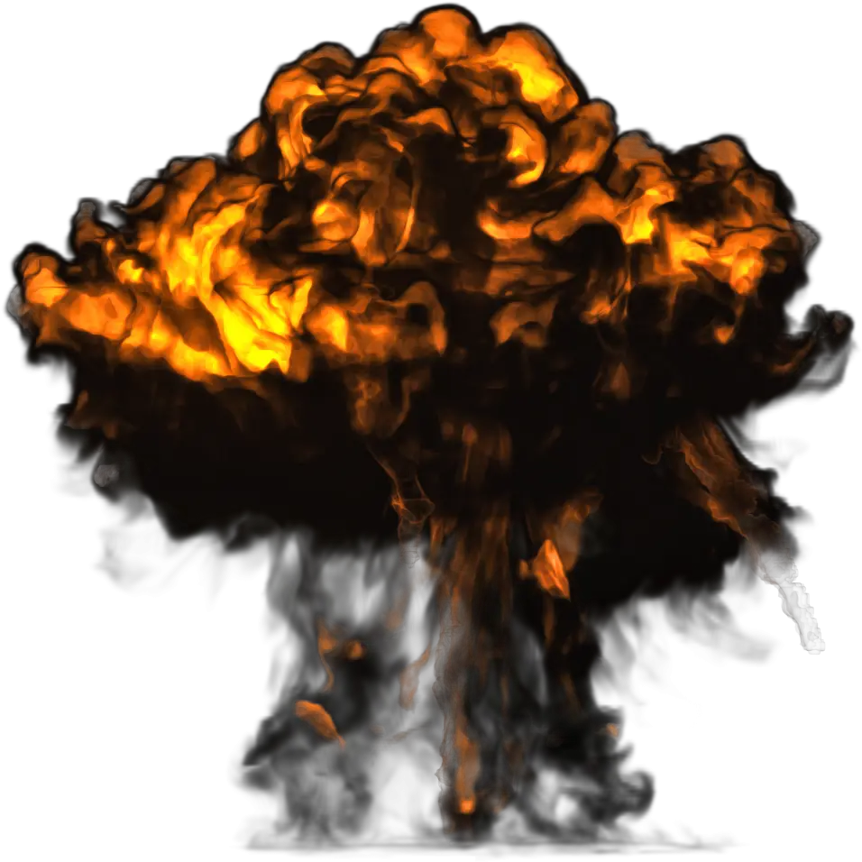 Big Explosion With Dark Smoke Png Image Imagenes De Explosion Png
