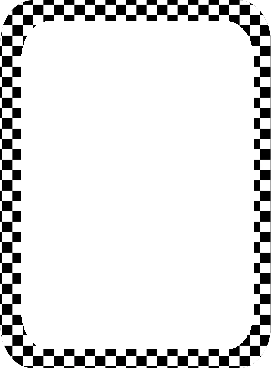 Checkered Car Racing Flags Auto Border Clipart Transparent Race Border