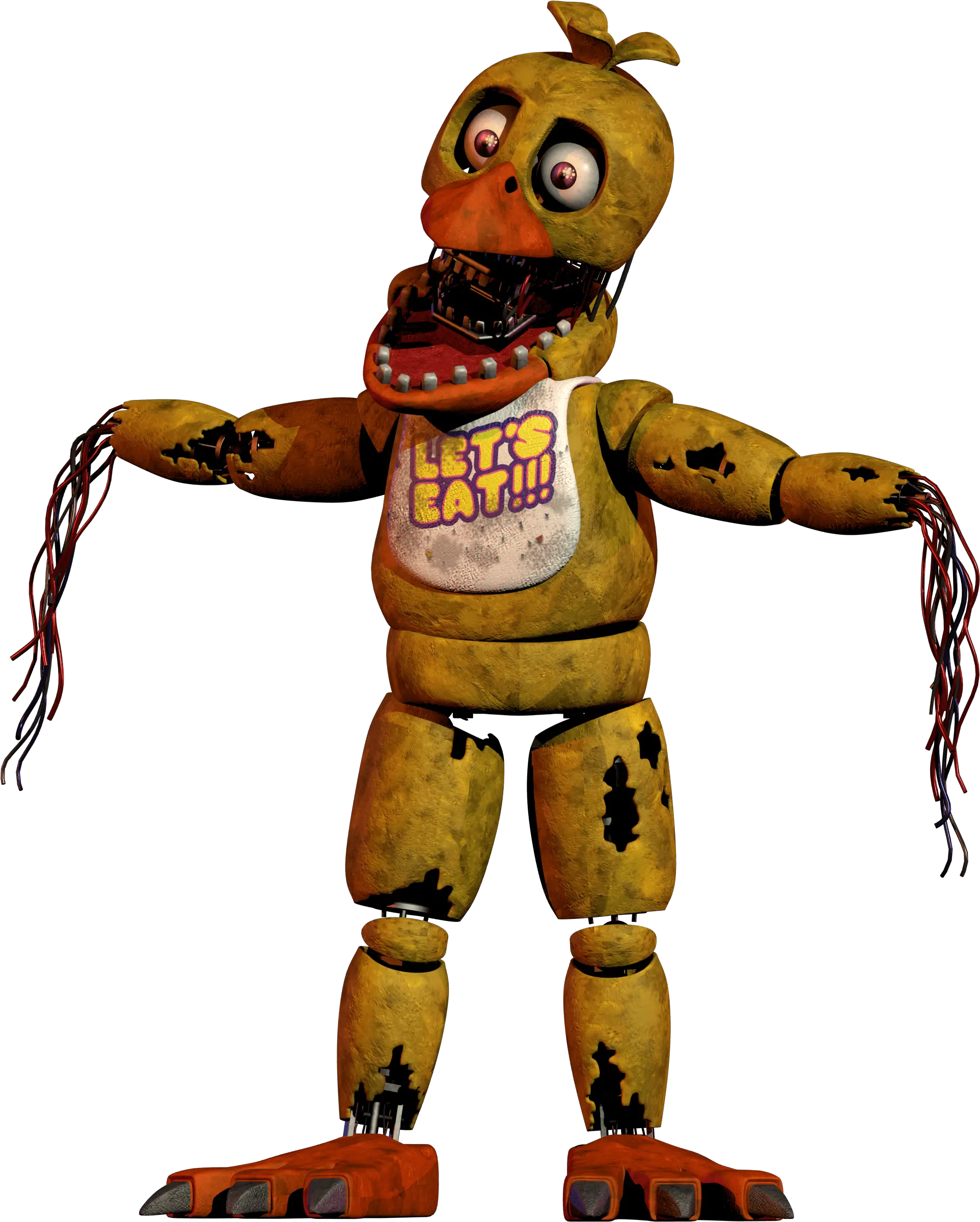 Fnaf Withered Chica Model