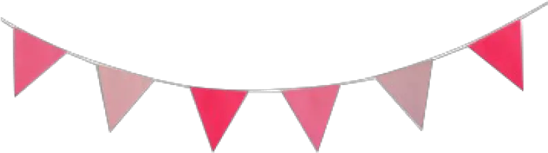 Party Garland Confetti Birthday Pink Flag Garland Png