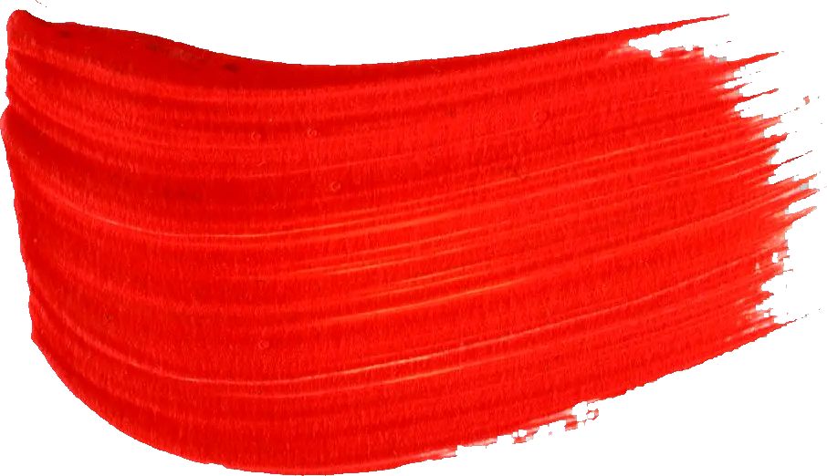 Red Paint Brush Strokes Transparent Oval