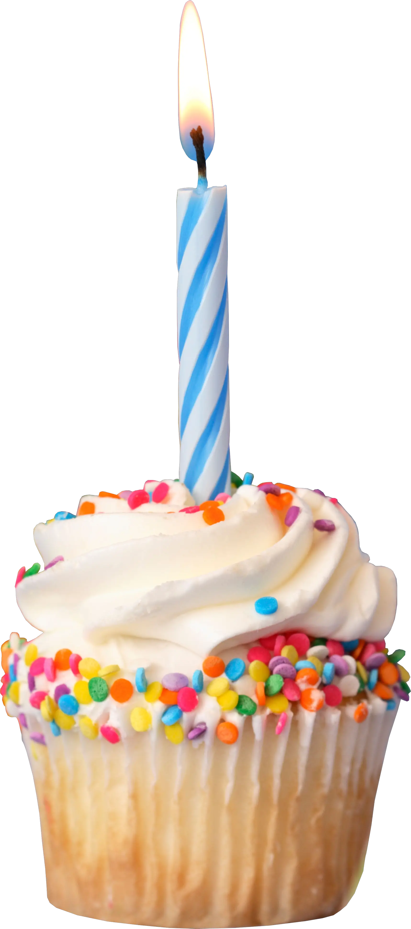 Transparent Background Birthday Cupcake Png