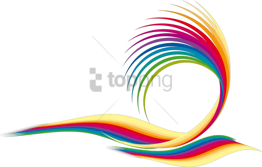 Free Png Colorful Waves Png Png Image With Transparent Graphic Design Background Hd