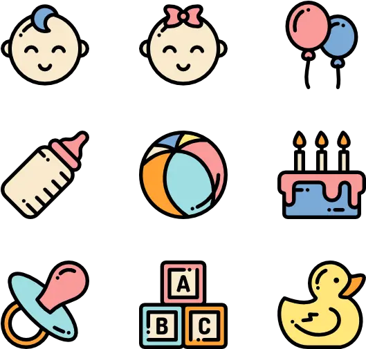 Baby Shower Baby Icon Png
