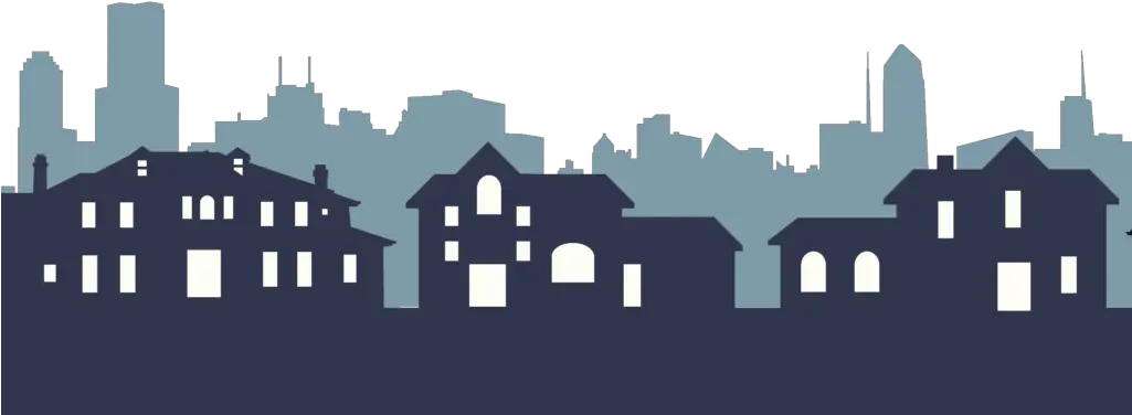Transparent Town Silhouette Png Roof