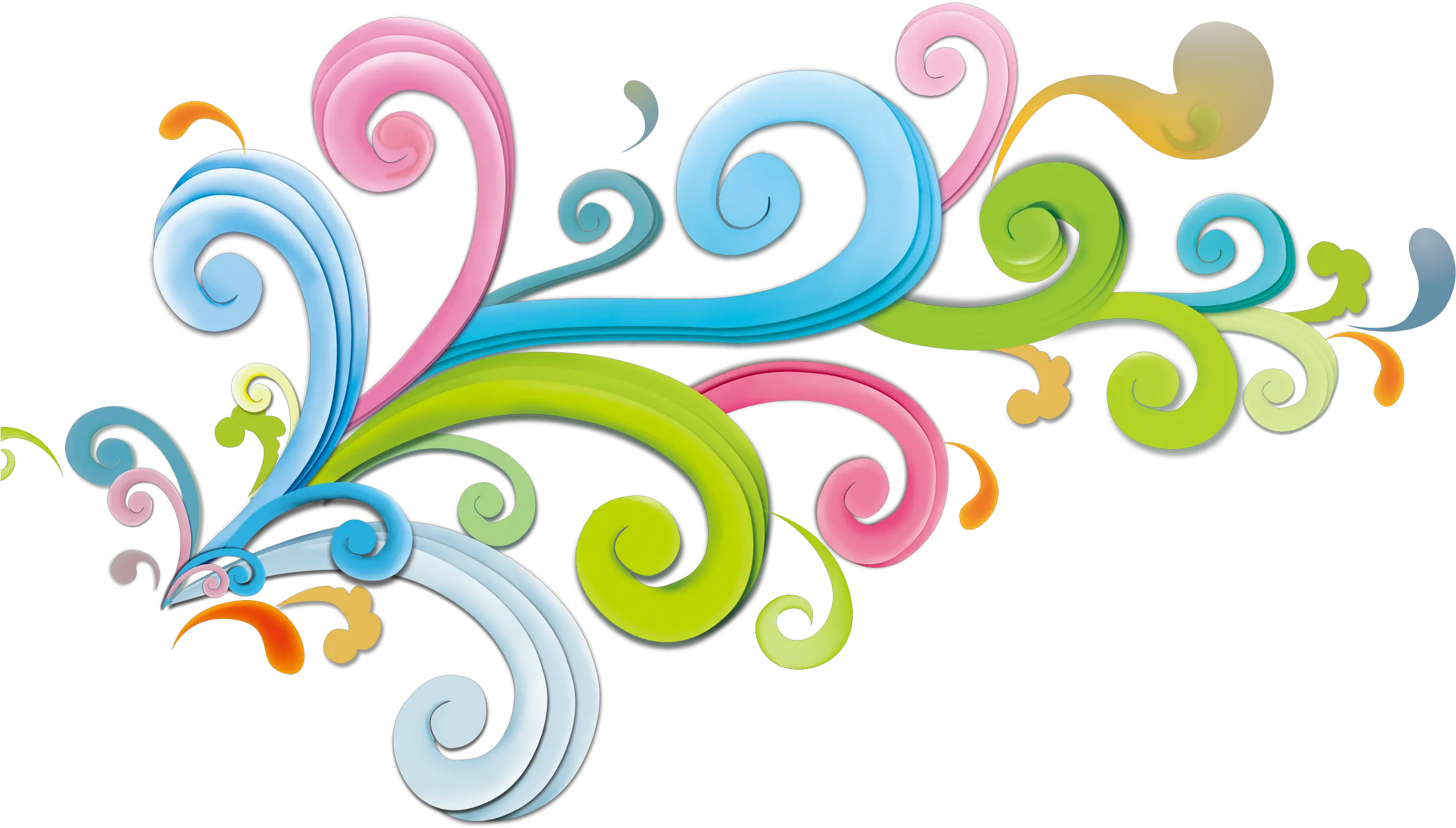 Transparent Curly Design Clipart Creative Graphics Design Background