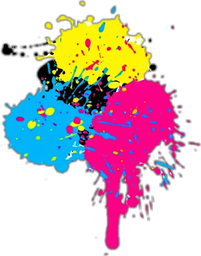 Transparent Paint Colors Clipart Paint Splatter Colourful Png