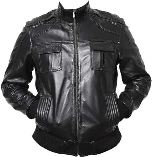 Leather Jacket Clothing Fashion Leather Jacket Men Png