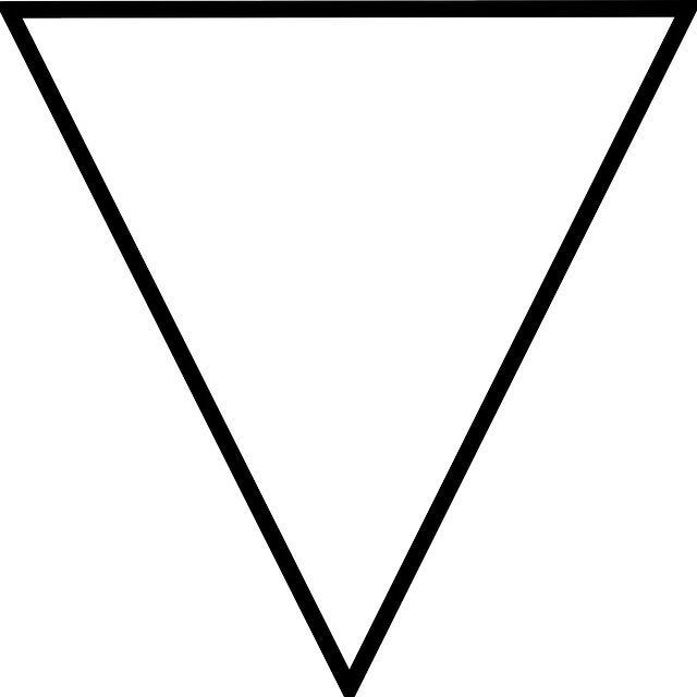 Transparent Upside Down Triangle