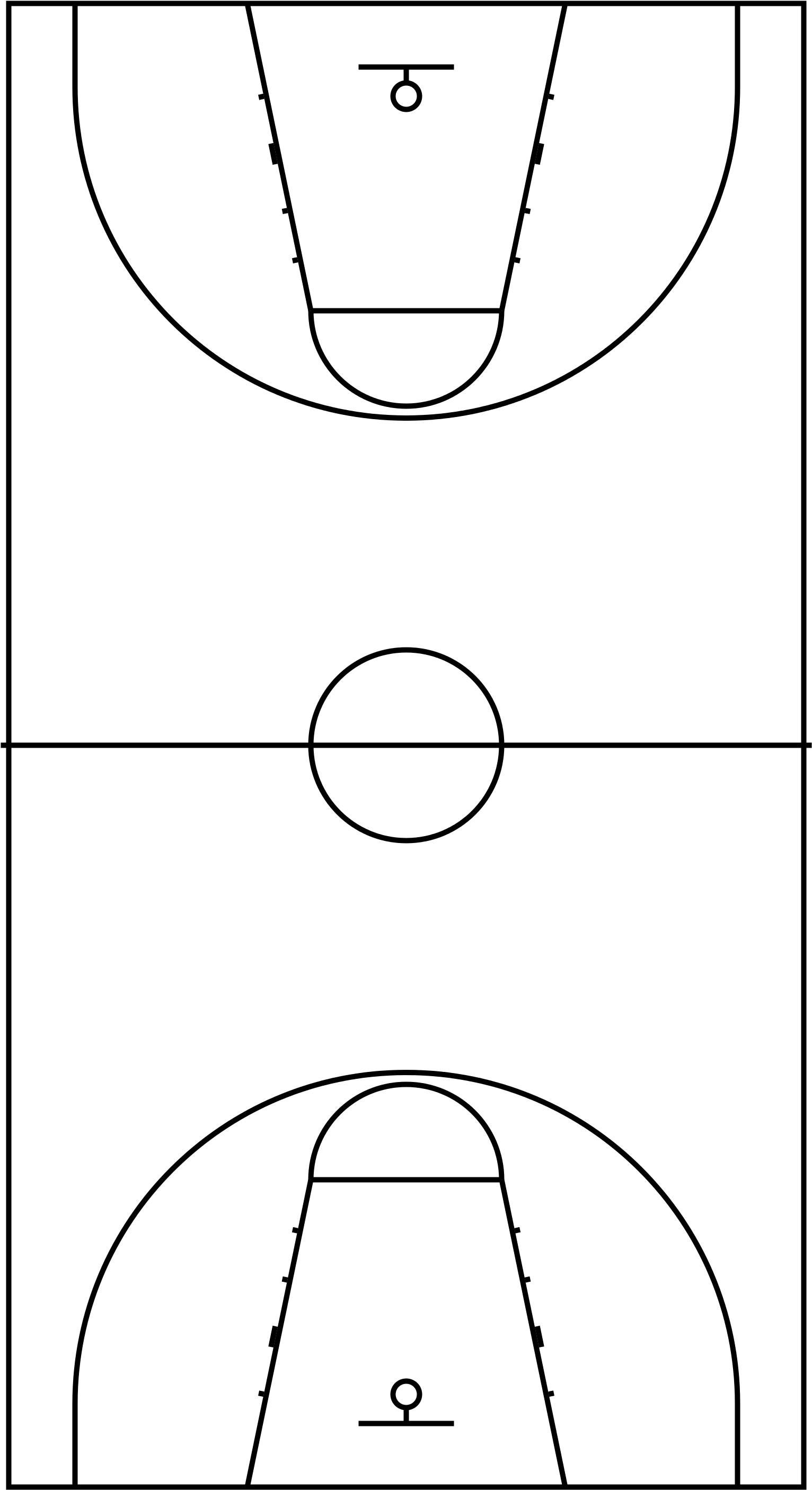 Basketball Court Lines Png