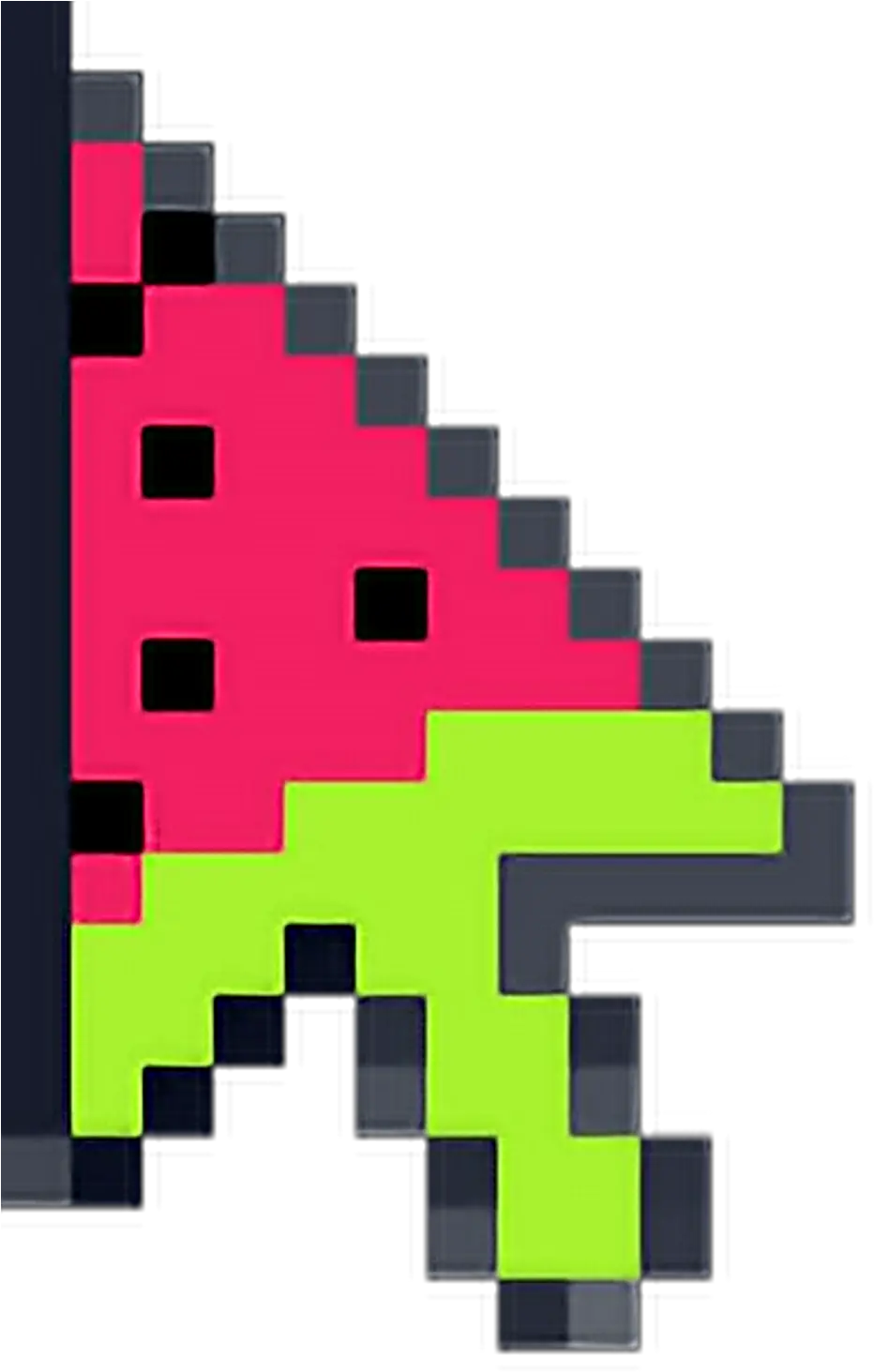 watermelon cursor mousr pixel ftestickers tumblr Mouse Cursor