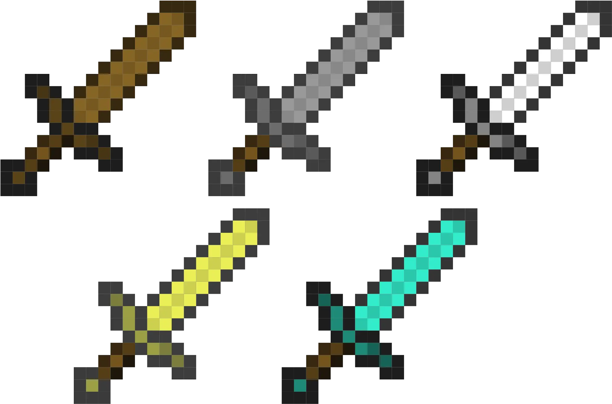 Minecraft Stone Sword Png All Of The Minecraft Swords