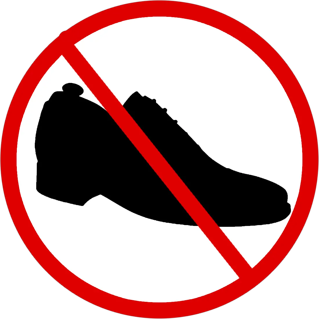 No Shoes Allowed Clip Art