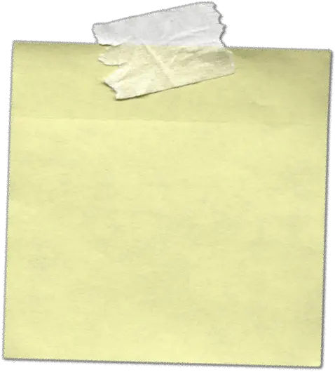 Sticky Note With Tape Sticky Note