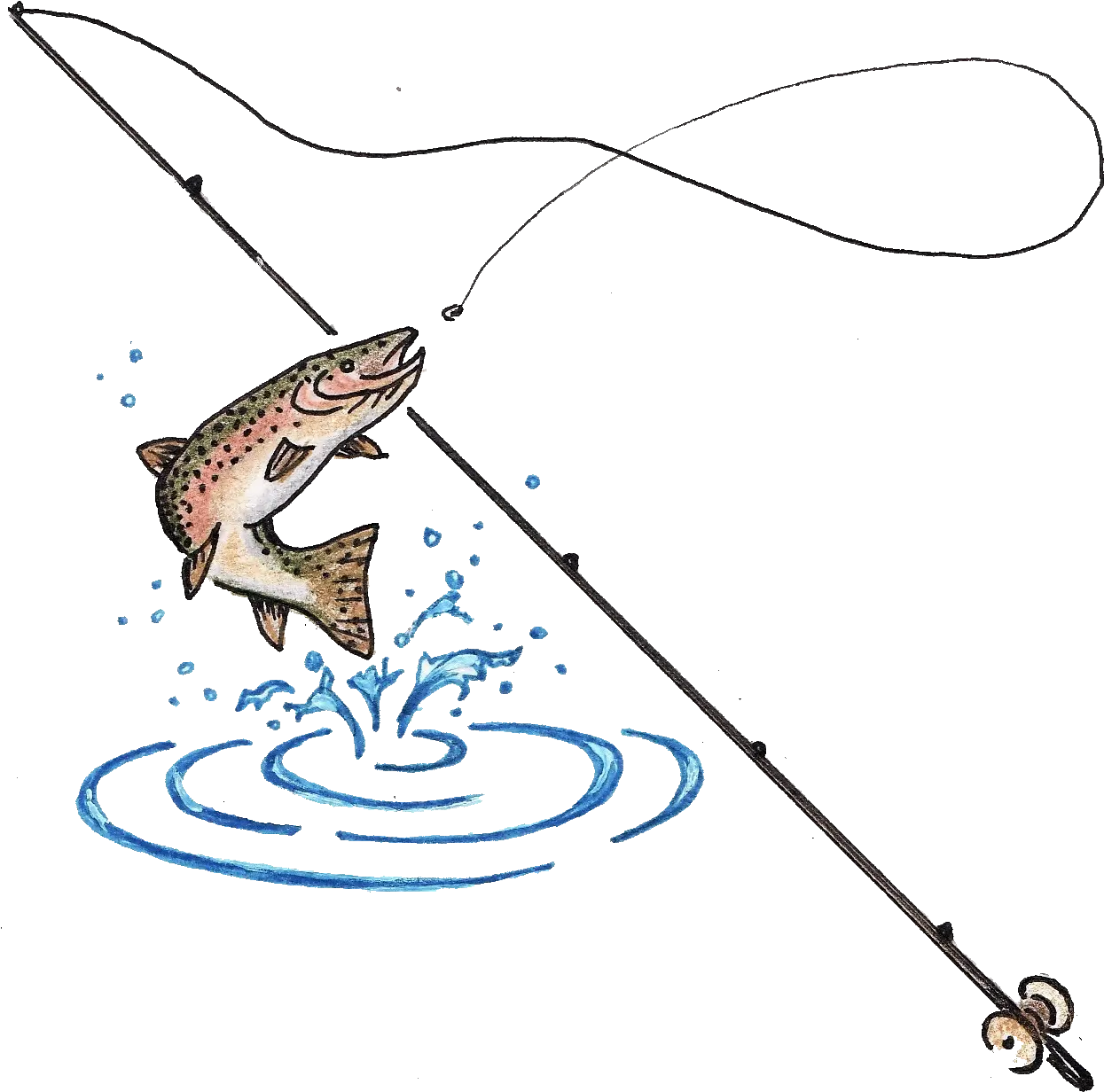 Fishing Pole Clipart Fishing Tool Fishing Rod And Fish