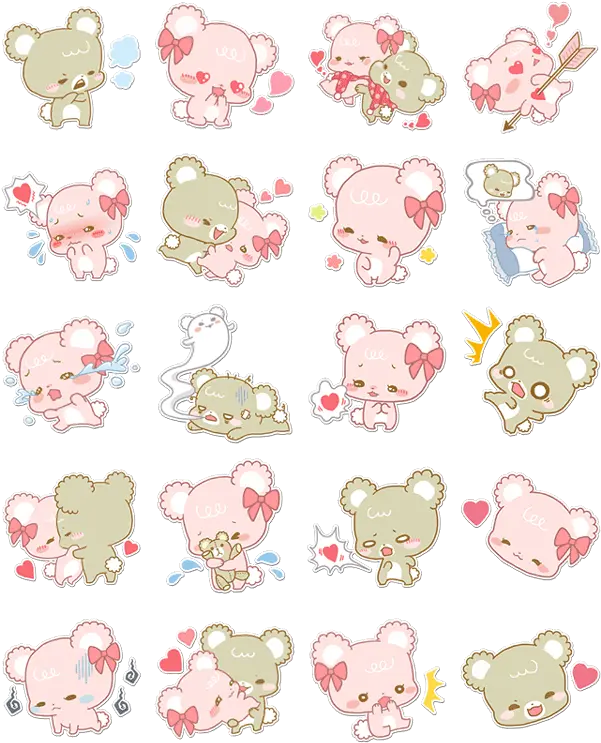 Sweet Sugar Cubs Transparent Sugar Cubs Stickers
