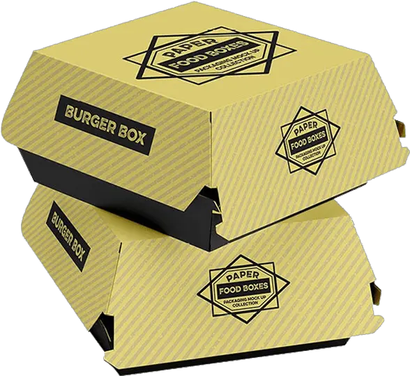 Burger Box Mockup Free Download
