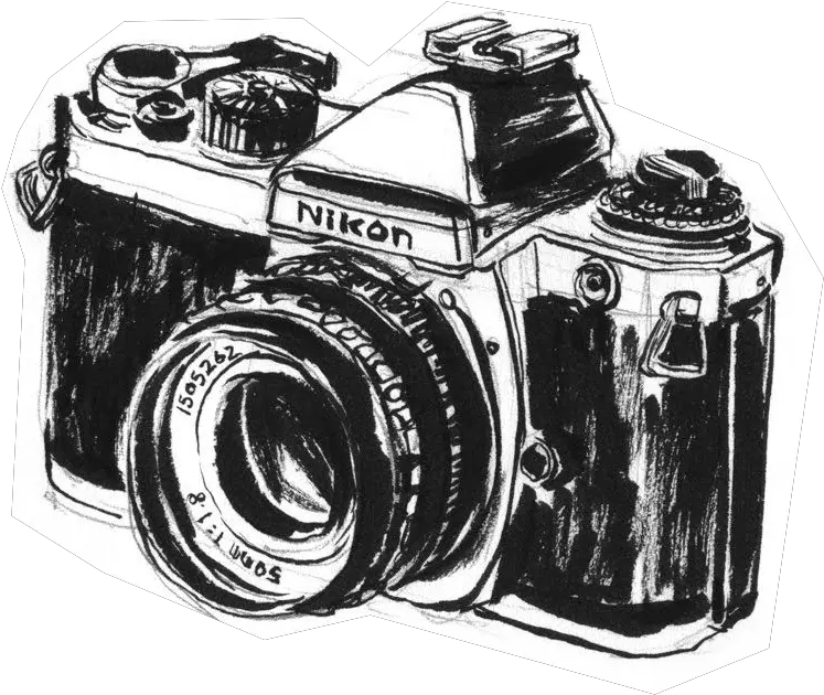 Vintage Camera Drawing