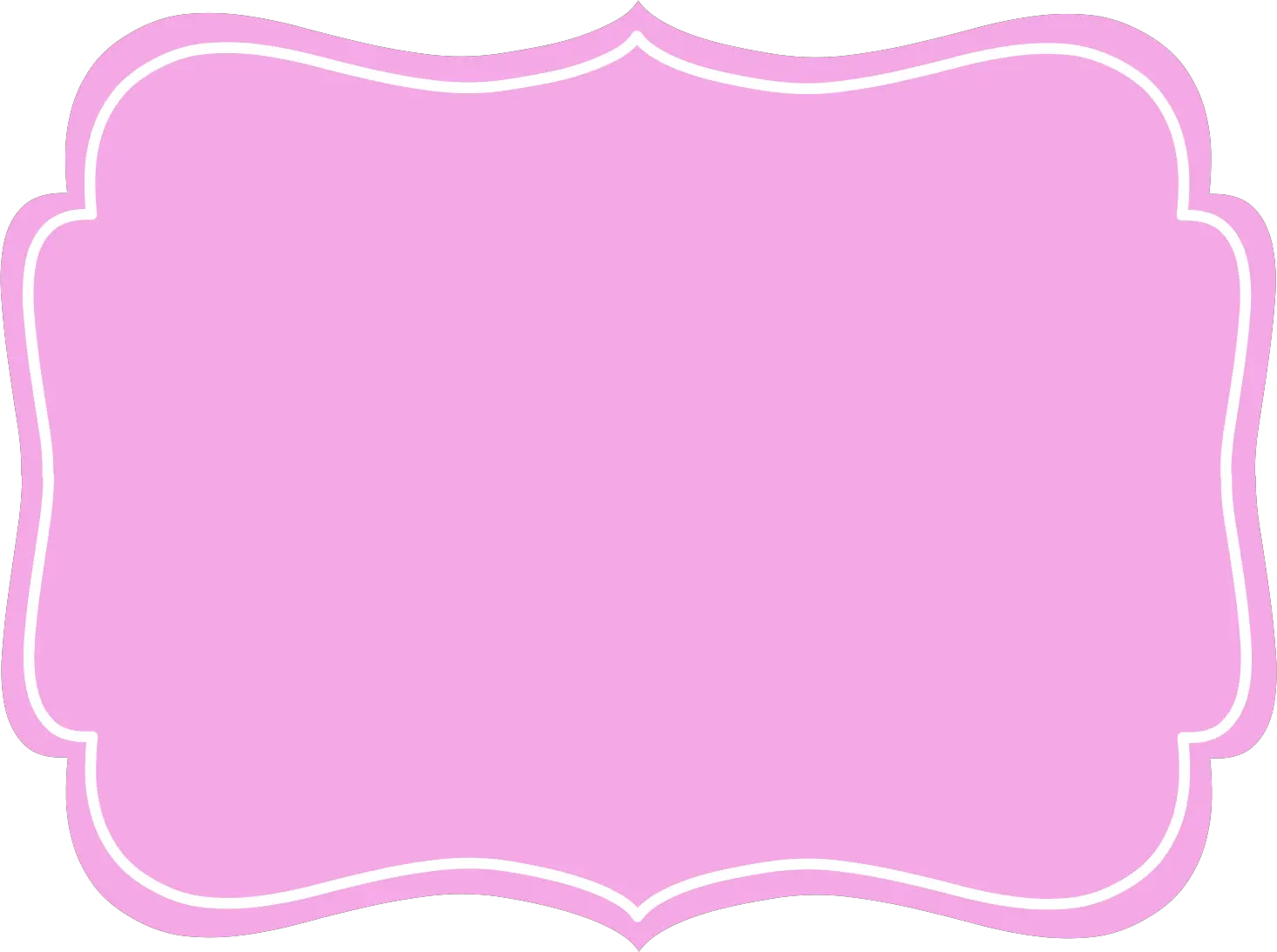 Transparent Label Pink And White Rapunzel Label Png Golden Frame Design Png