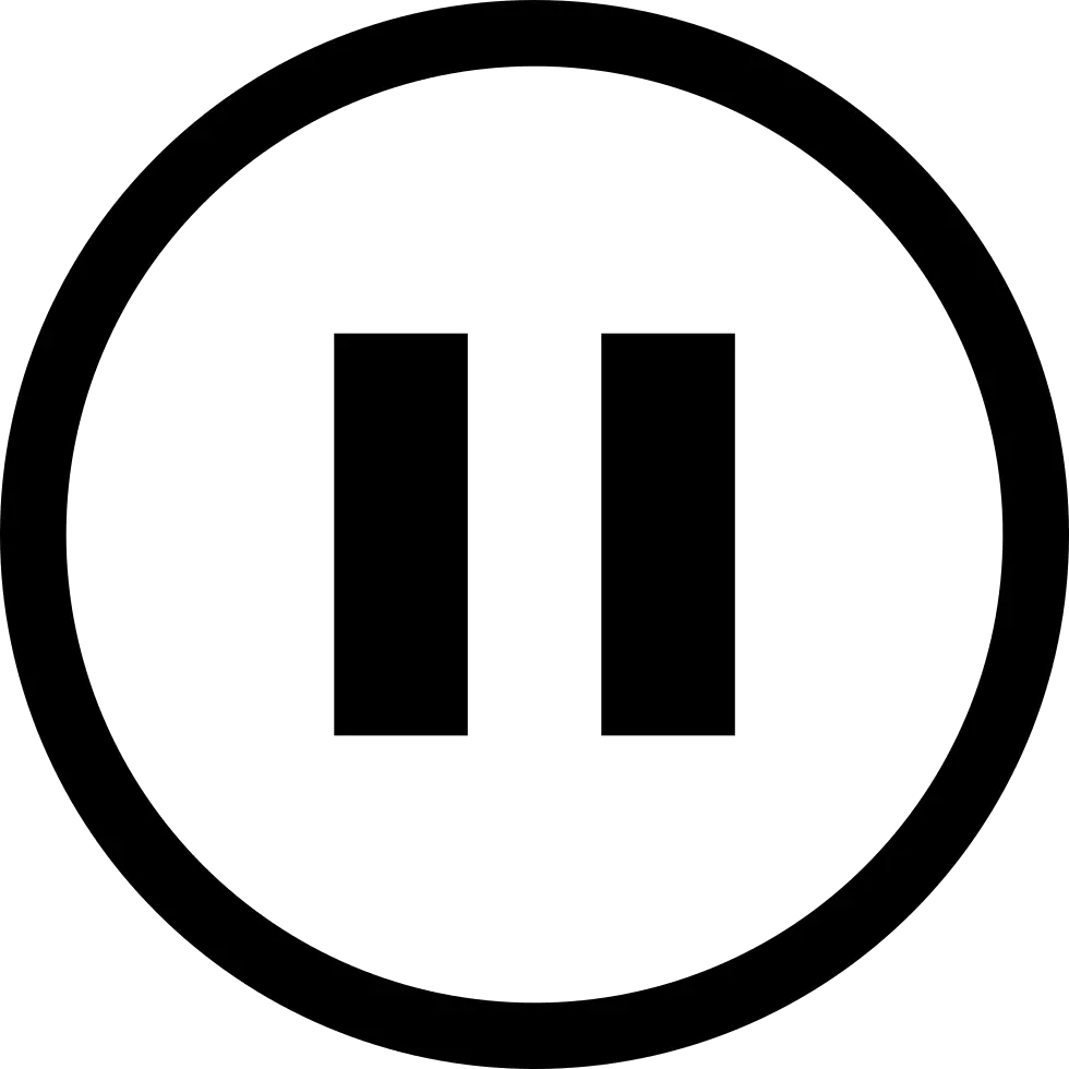 Pause Button Time Vector Icon Png
