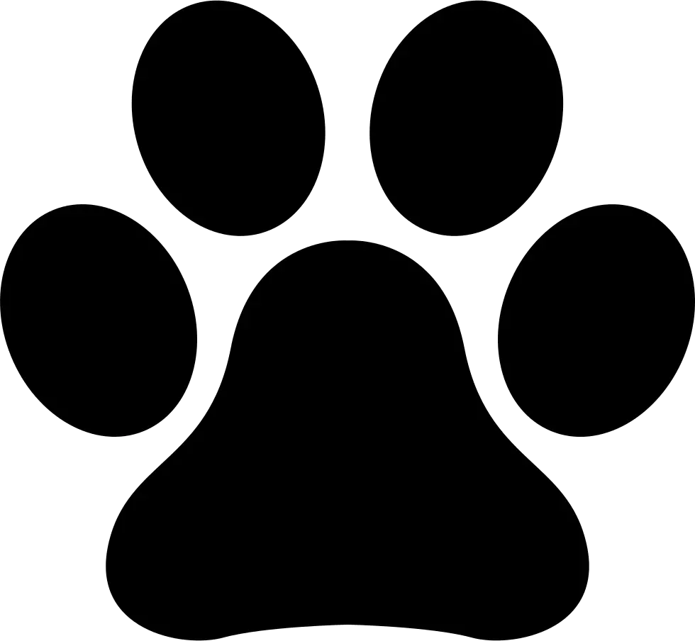 Clip Art Dog Paw Print Svg Vector Dog Bone Svg