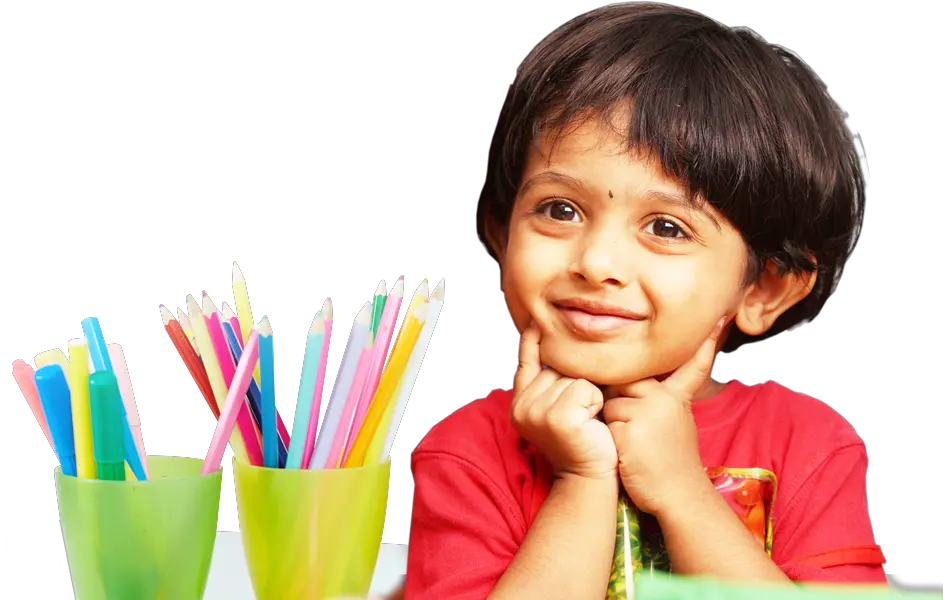 Playschool Indian Baby School Student