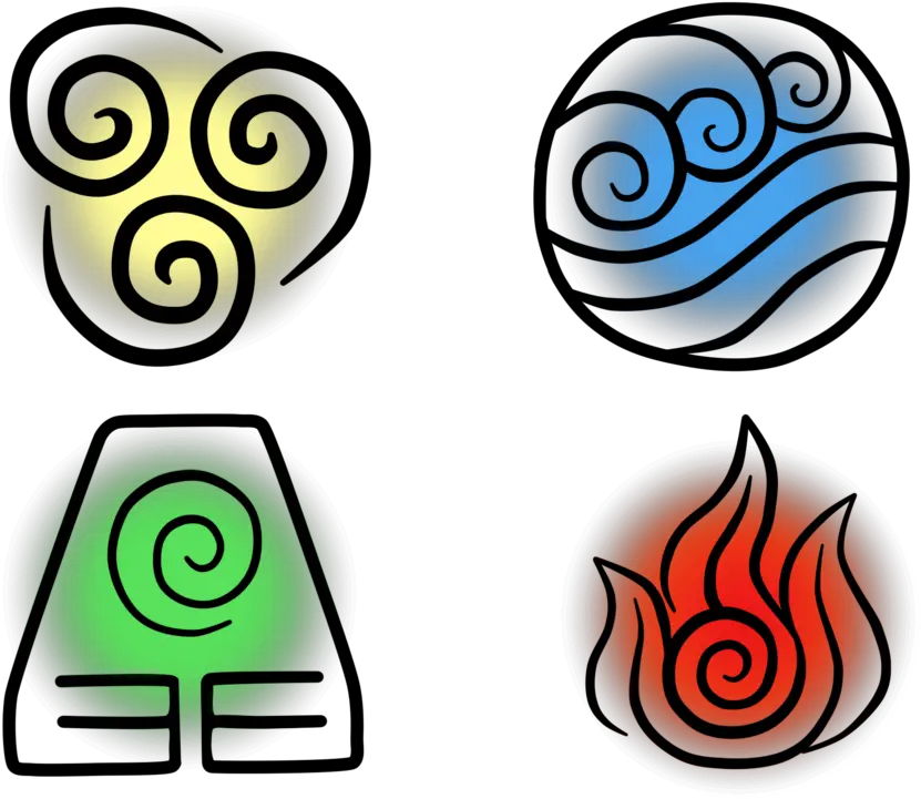 Water Earth Fire Air Avatar Last Airbender