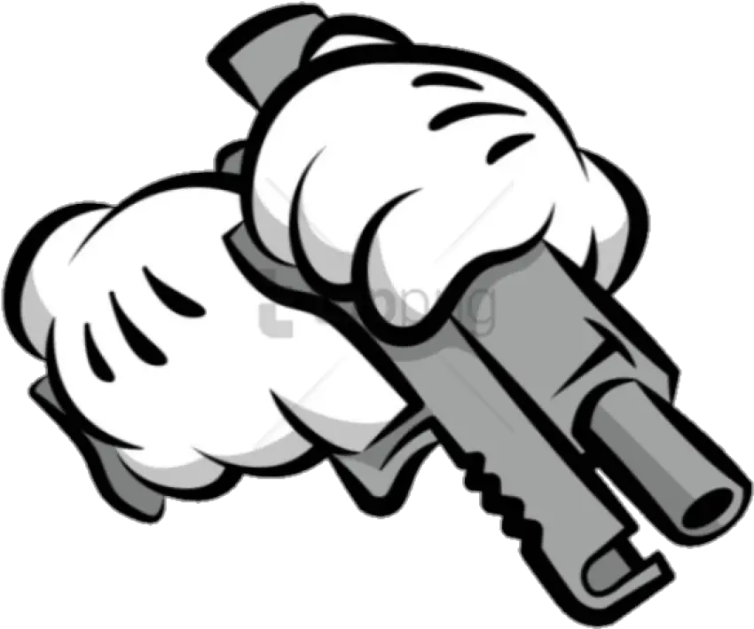 Mickey Mouse Hand With Gun