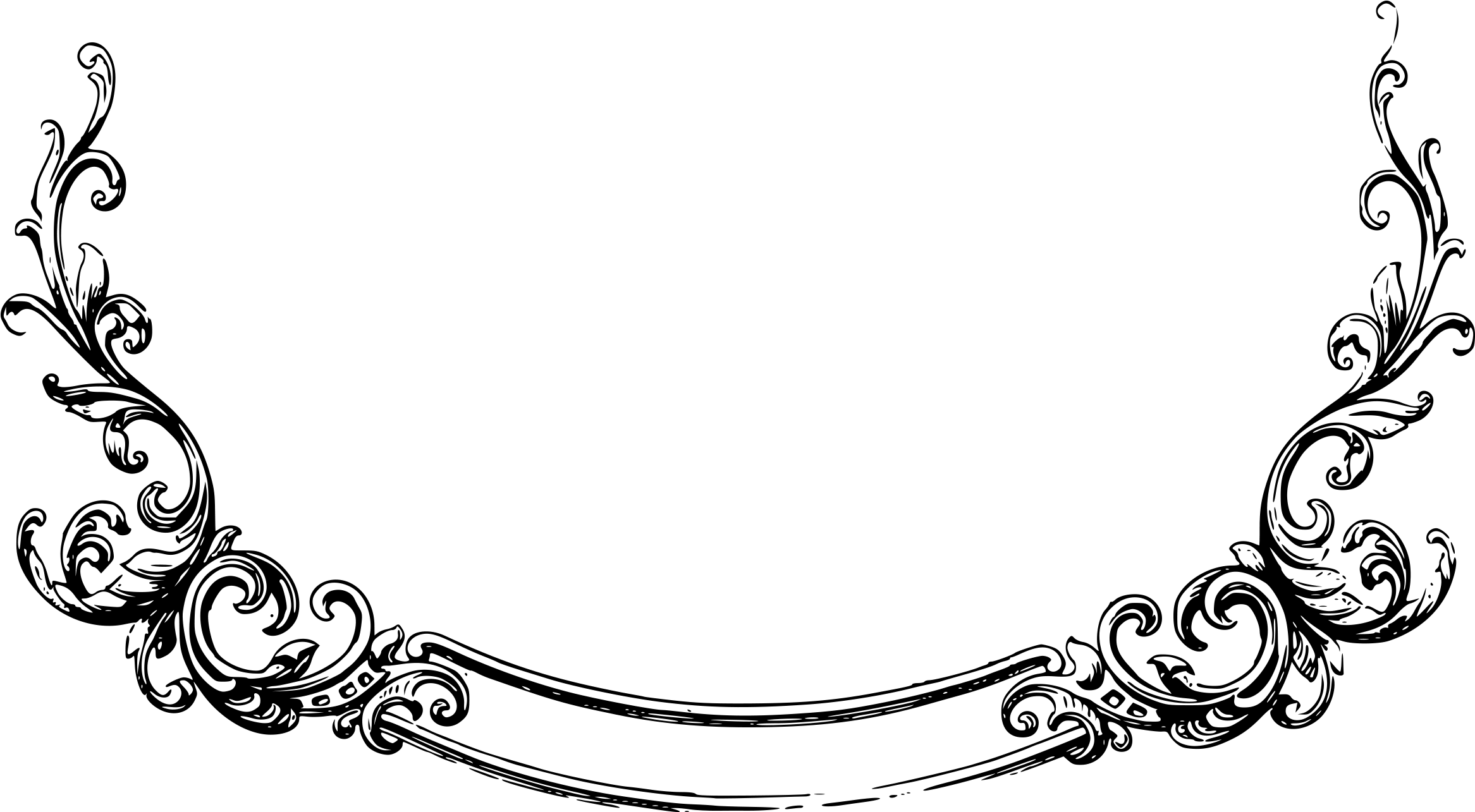 Thumb Image Vintage Scroll Banner Png