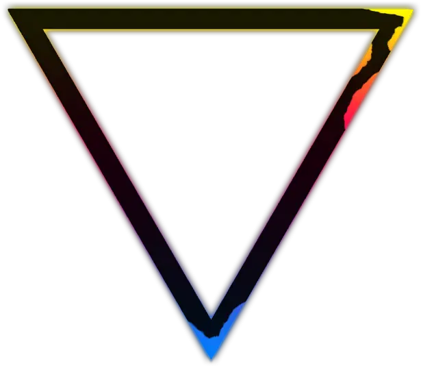 lines neon blue purple pink red orange yellow Black Neon Triangle Png