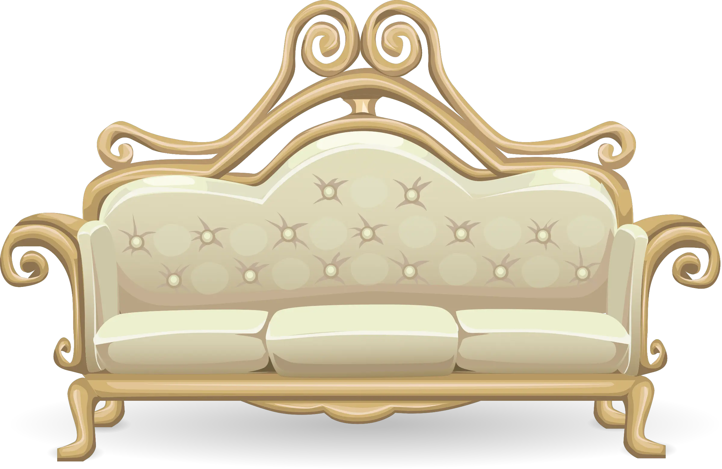 Fancy Sofa Clip Arts Wedding Sofa Vector Png
