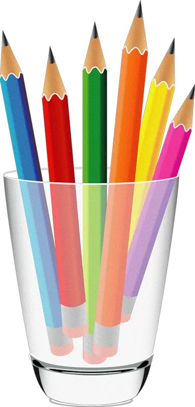 Transparent Pencil Cup Png Pencils Clipart