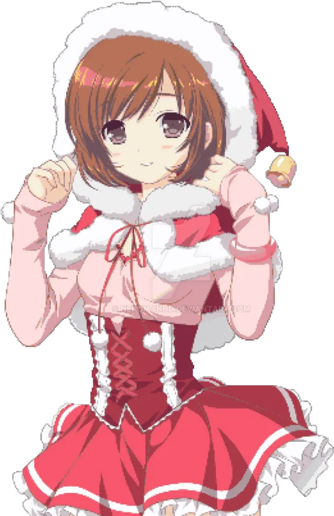 Christmas Light Yagami Lamperouge Manga Anime Girl Santa Claus