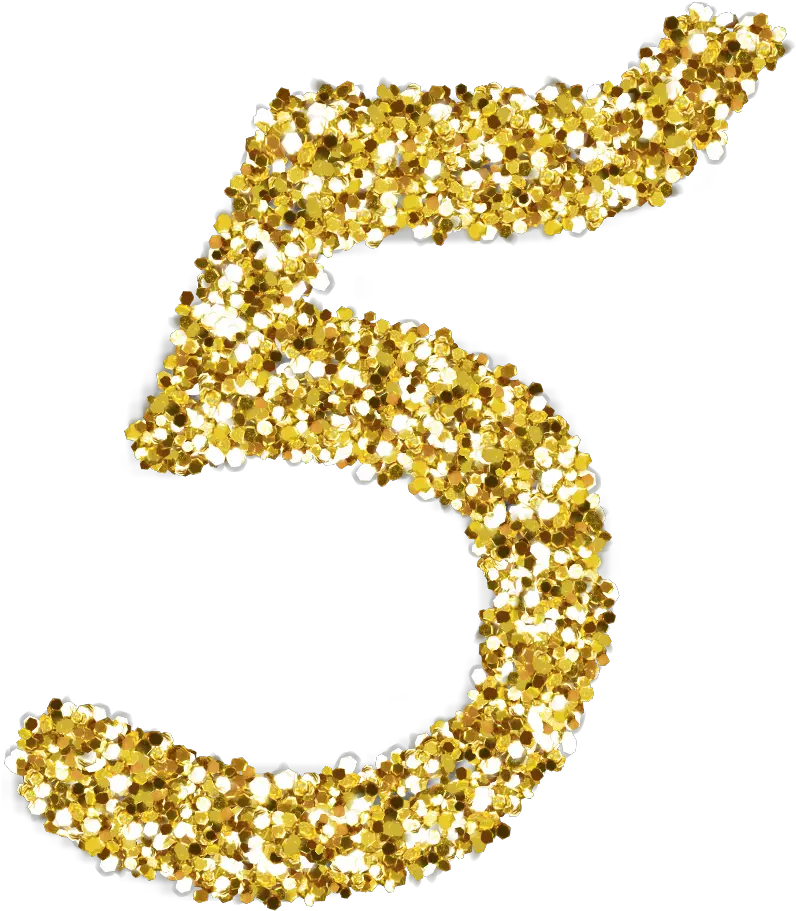5 gold glitter sparkle Gold Glitter 5 Transparent
