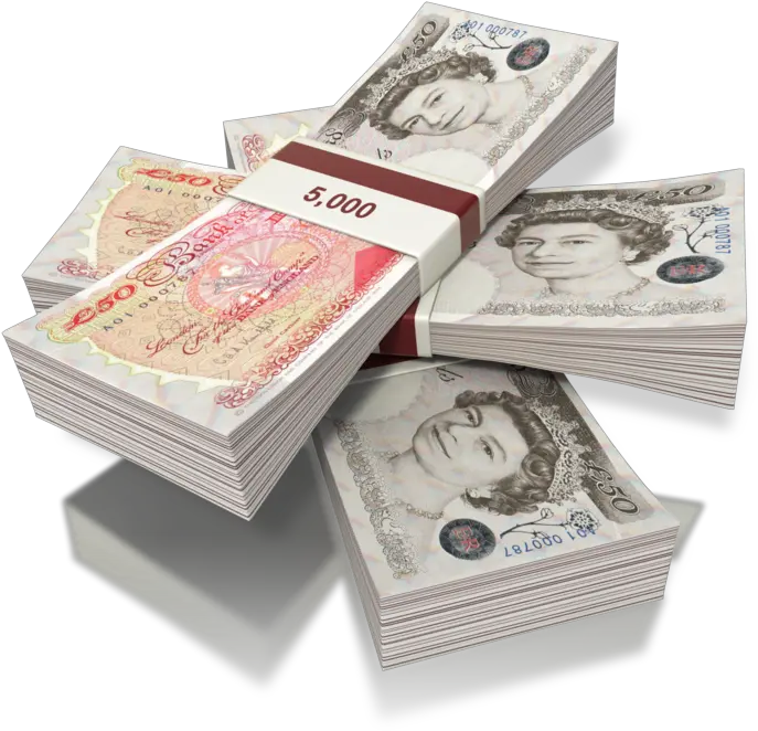 Stacks Of British Pounds