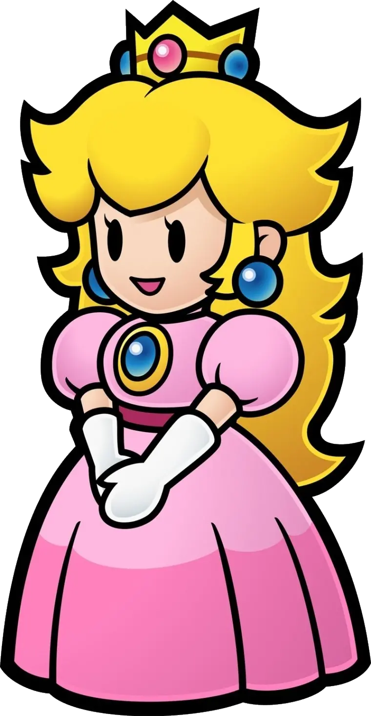 Princess Peach Paper Mario Clipart